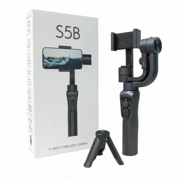 S5B 3-Axis Handheld Stabilized Gimbal Selfie Stick – Unleash Your Photography Skills with Smooth and Professional Shots
